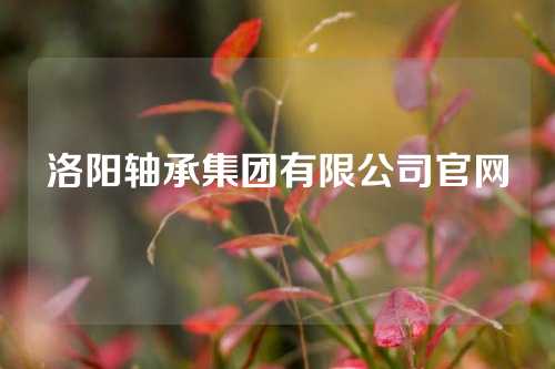 洛陽軸承集團有限公司官網(wǎng)