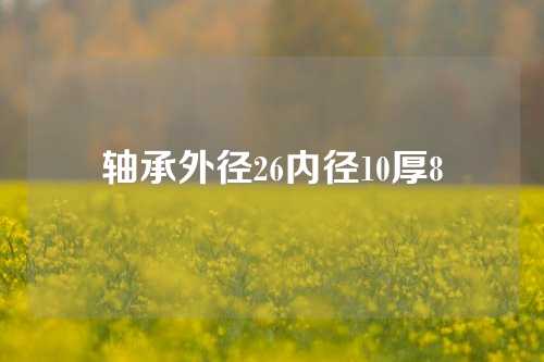 軸承外徑26內(nèi)徑10厚8