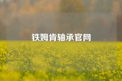 鐵姆肯軸承官網(wǎng)