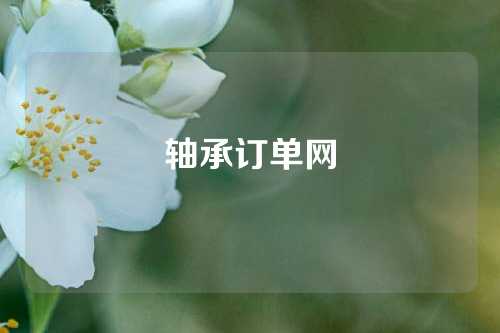 軸承訂單網(wǎng)