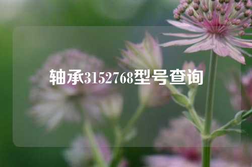 軸承3152768型號(hào)查詢