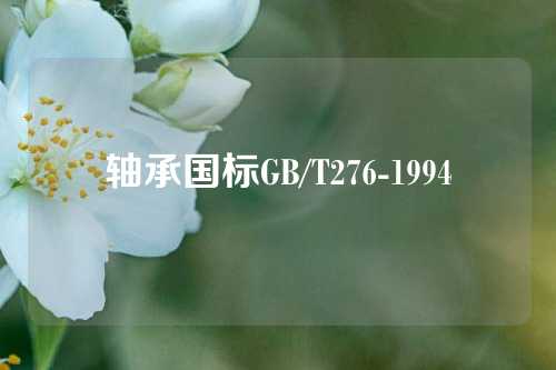 軸承國標(biāo)GB/T276-1994